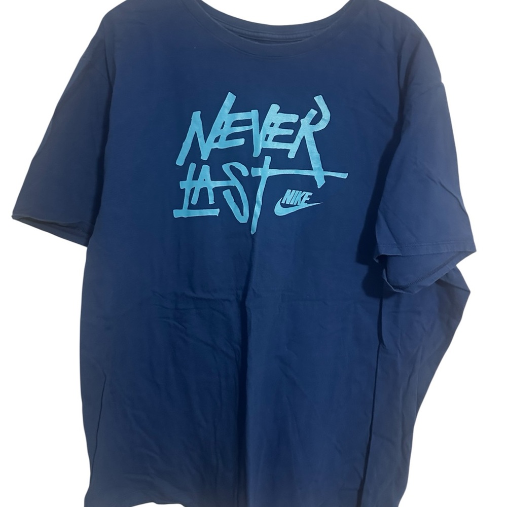 Nike Athletic Cut Tee in Deep Blue